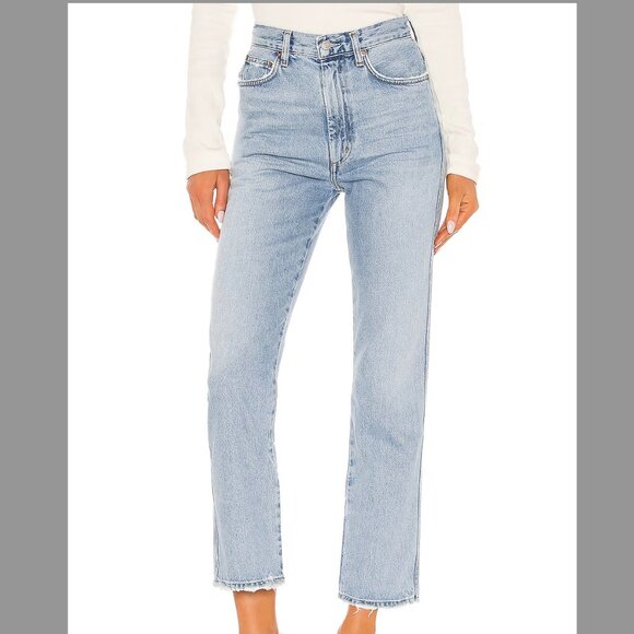 Agolde Pinch Waist High Rise Kick - Riptide Size 24 - Picture 1 of 11